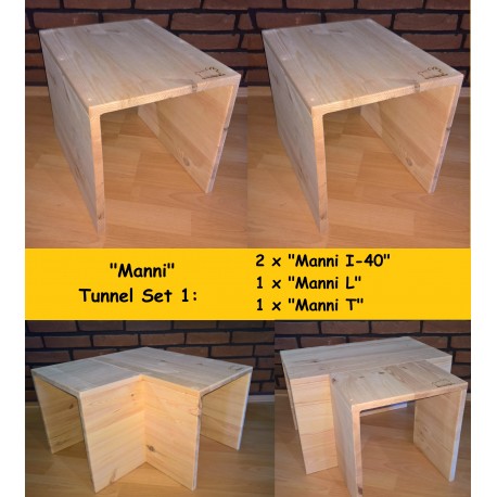 Tunnelsystem "Manni" I-Element ca. 80x30x32cm